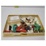 Plastic Case And Antique Decorations