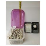 Metal Hooks And Timex Box