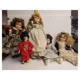 Collective Dolls Some With Stands