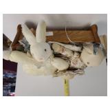 Stuffed Bunnies And Cradle