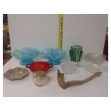 Colored Dishes And Clear Dishes