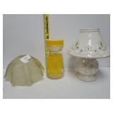 Candle Holder, Glass Shade And More