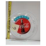 Vintage 1993 Coca Cola Glass Serving Tray 13"