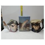 Vintage Ceramic Toby Pitchers