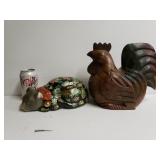 Cat & Rooster Figures