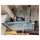 Glass Top Desk & Stool