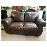 Leather Like Love Seat