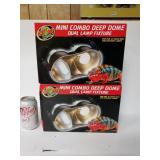 Zoo Med Mini Combo Deep Dome Dual Lamp Fixture