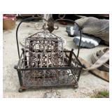 Iron Basket & Decorative Pieces