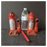 Pair Of Mini 2 Ton Hydraulic Jacks