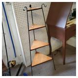 Wrought Iron 4 Tier Corner Stand - 45" Tall 13"