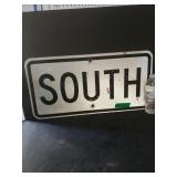 "South" Highway Sign - 24"×12"
