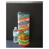 Halsam Square American Logs In Canister