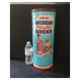 Halsam American Plastic Bricks In Canister