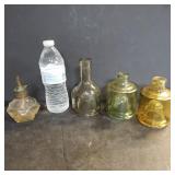 Vintage Bottles & Oil Lamp