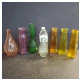 Vintage Color Glass Vases