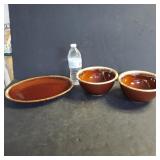 Hull Mixing Bowls & Platter
