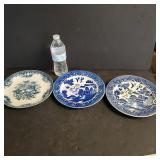 Blue & White Plates: Blue Willow, Japan, Made in