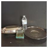 Silver Plated Platters & Soap Holder