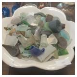 Basin Bowl w/ Cut Glass Pieces