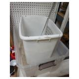 Tote, tension rods & Laundry Basket
