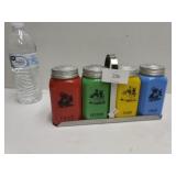 Dutch pattern Salt, Pepper, Flour & Sugar shaker