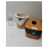 Longaberger 2002 Tissue Box Holder Basket,