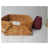 Longaberger Basket & Small Lamp Shades