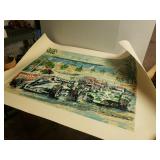 Long Beach Grand Prix Serigraph Artwork w/ COA