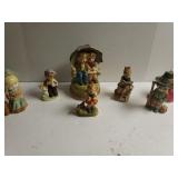 Boy & Girl Porcelain Figurines