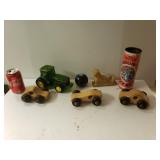 Vintage Kids Toys - Wooden Cars, Wooden Puzzles,