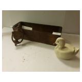 Brass Door Knocker, Antique Sewing Cabinet Drawer