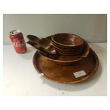 Vintage Bamboo Salad Set