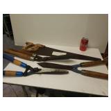 Antique Hand Saws, Hedge Clippers