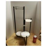 Metal & Marble 4 Pot Plant Stand