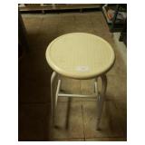 White Metal Stool