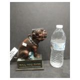Mechanical Cast Iron Bulldog Bank - Pull Tail to