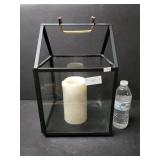 Glass Candle Holder w/ Candle