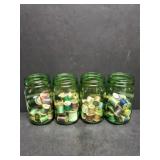 Green Jars w/ Sewing Thread