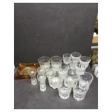 Amber Glass Ashtray, Whiskey Glasses & Ice Cream