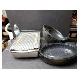 Enamel Roasting Pan, Stainer, Fry Pans, Cake Pans