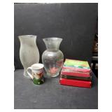 Vases, Christmas Cards & Hot Chocolate Mug