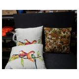 Bird Pillows & Vintage 70s Pillow
