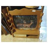 Wooden Deer Gun Rack