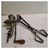 #2 Universal Sausage Grinder & Long Metal Tongs