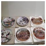 (6) Decorative Plates - (3) American Frontier &