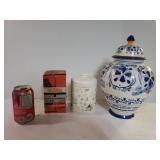 Blue & White Ginger Jar, Thermos Replacement