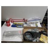 Ground tie downs, hardware lot, push pull