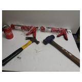 Small Sledge Hammer, Hammer, Caulk Guns