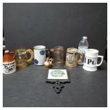 Whiskey Jug, Beer Mugs, Hot plate rest & more